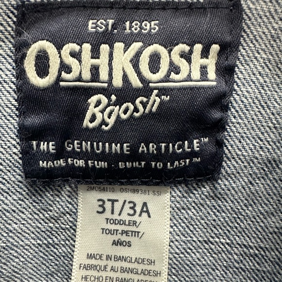 OshKosh B'gosh Denim Jacket Size 3t - Picture 2 of 3